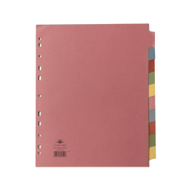 Concord Subject Divider 10 Part 160gsm A4 Assorted 72699 J26 123885 F