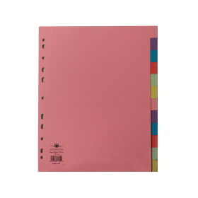 Concord Subject Divider 12 Part 160gsm A4 Assorted 71799 J17 107789 F