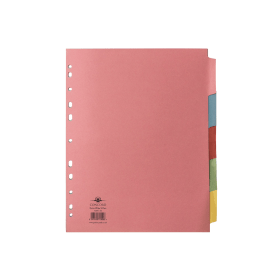 Concord Subject Divider 5 Part 160gsm A4 Assorted 71399 J13 115180 F