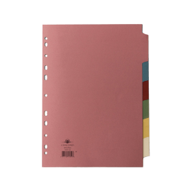 Concord Subject Divider 6 Part 160gsm A4 Assorted 70699 J6 115468 F