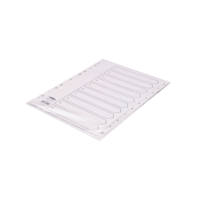 Concord White Index Dividers 1 10 124633 F