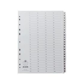 Concord White Index Dividers 1 100 125030 F