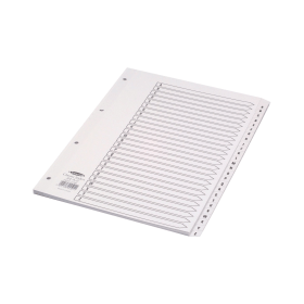 Concord White Index Dividers 26 A Z 103788 F