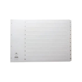 Concord White Index Dividers A3 1 10 189151 F