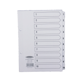 Concord White Index Dividers A5 1 10 111130 F