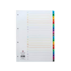 Concord White Multicoloured Index Dividers A Z 111162 F