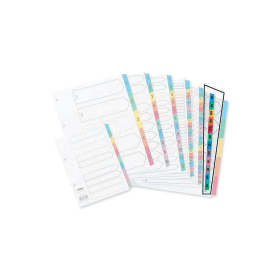 Concord White Multicoloured Index Dividers January December 106889 F