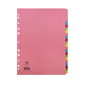 Concord multicoloured Index Dividers 20 A Z 135622 F