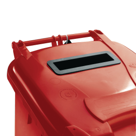 Confidential Waste Wheelie Bin 120 Litre Red 372287 F