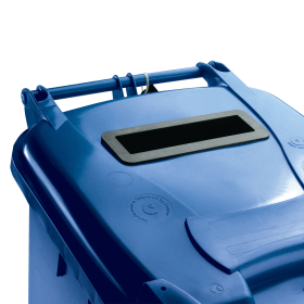 Confidential Waste Wheelie Bin 140 Litre Blue 372275 F