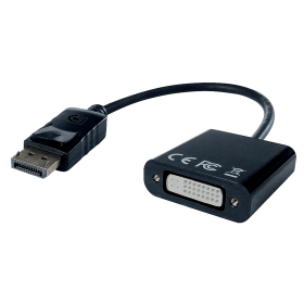 Connekt Gear DisplayPort to DVI I Active Adaptor 24cm 574254 F
