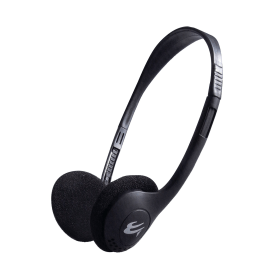 Connekt Gear HP 503 Wired On Ear Economy Stereo Headset with In Line Microphone 3.5mm Jack Black 367810 F