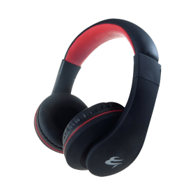 Connekt Gear HP530 PC On Ear Headset with In Line Microphone and Volume Control Black Red 436112 F