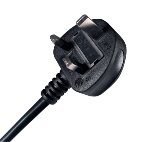 Connekt Gear IEC C13 UK Mains Power Plug 1.8m Black 458317 F