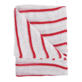 Contico Hygiene Dish Cloths 406mm x 304mm Red White 10 Pack 392350 F