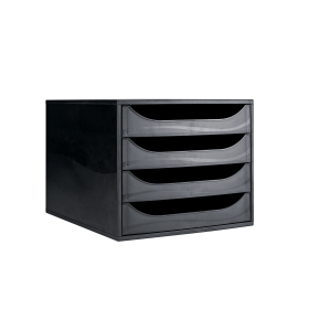 Contour Ergonomics 4 Drawer Set Black 565346 F