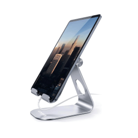 Contour Ergonomics Large Tablet Phone Stand 4 13 Inches Silver 925527 F