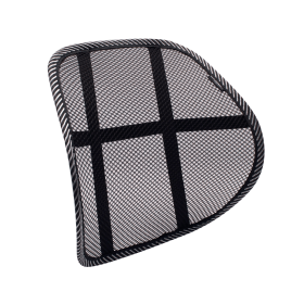 Contour Ergonomics Mesh Fabric Back Support Black 493612 F