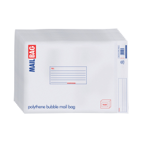 County Stationery Poly Bubble Envelope Extra Large 350mm x 470mm White 10 Pack 924769 F