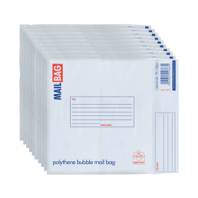 County Stationery Poly Bubble Envelopes 175mm x 165mm White 10 Pack 924773 F
