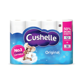 Cushelle Original Toilet Roll 2 Ply 270 Sheets 12 Pack 924803 F