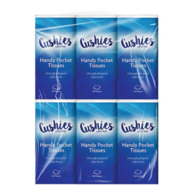 Cushies Ultra Soft Pocket Tissues x 6 24 Pack GEM36405 F