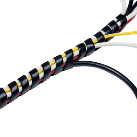 D Line Cable Tidy Spiral Wrap 2.5m Black 410932 F