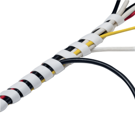 D Line Cable Tidy Spiral Wrap 2.5m White 410931 F