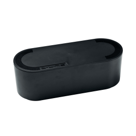 D Line Cable Tidy Unit 340mmx 120mm x 115mm Small Black 410947 F