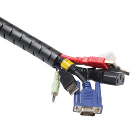D Line Cable Tidy Zipper 2.5m x 25mm Black 852352 F