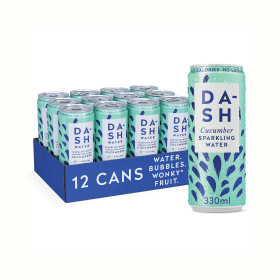 Dash Cucumber Sparkling Water 330ml 12 Pack 828126 F