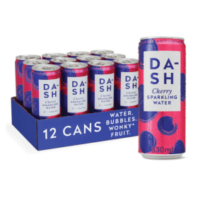 Dash Water Sparkling Water Cherry 330ml Can 12 Pack DSH73097 F