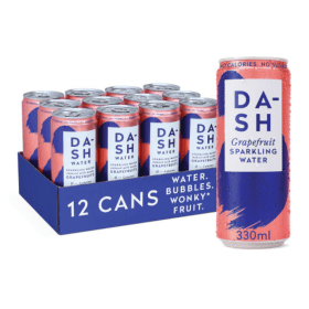Dash Water Sparkling Water Grapefruit 330ml Can 12 Pack DSH73073 F