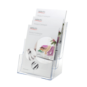 Deflecto 3 Tier Literature Holder A4 DE773YTCRY 118618 F