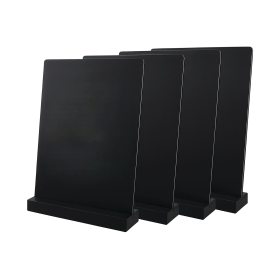 Deflecto A4 Countertop Chalkboard Black 4 Pack DF91472 F