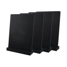 Deflecto A5 Countertop Chalkboard Black 4 Pack DF91474 F