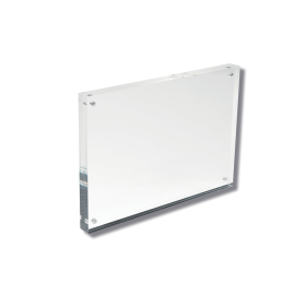 Deflecto A5 Magnetic Block Desktop Card Holder Acrylic 8mm 599962 F