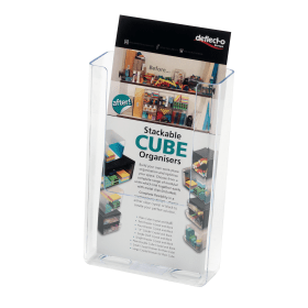 Deflecto Clear Flat Back Literature Holder DL DE76001 177088 F