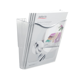 Deflecto Crystal Portrait Literature Holder A4 CP078YTCRY 144807 F