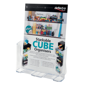 Deflecto DL Literature Holder A4 DE770YTCRY 102985 F