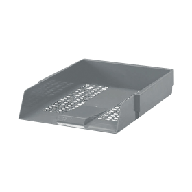 Deflecto Grey Letter Tray A4 Grey 185065 F