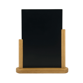 Deflecto Medium Countertop Chalkboard Teak DF91468 F