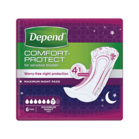 Depend Comfort Protect Maximum Night Pads 6 Pack C011337 PX56162 F