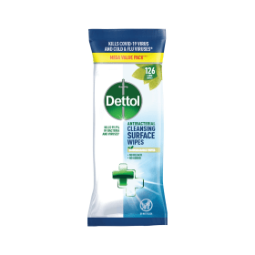 Dettol Antibacterial Cleansing Wipes 126 Pack 770897 F