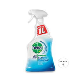 Dettol Surface Cleaner Trigger Spray No Fragrance 1 Litre 6 Pack 770904 F
