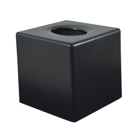 Devon Cube Tissue Box Holder Black 6 Pack 918204 F