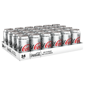 Diet Coca Cola Fizzy Drink 330ml 24 Pack 120339 F