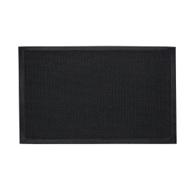 Doortex Meshmat Flat Edging Full Anti slip PVC Backing 500mm x 800mm Metallic Grey 893549 F