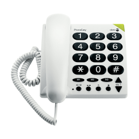 Doro Big Button Telephone White 194275 F