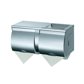 Double Toilet Roll Holder Stainless Steel 892989 F